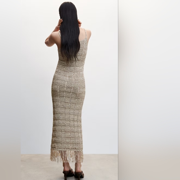 🔥Last 1🔥MANGO Fringe knit dress - Picture 8 of 12